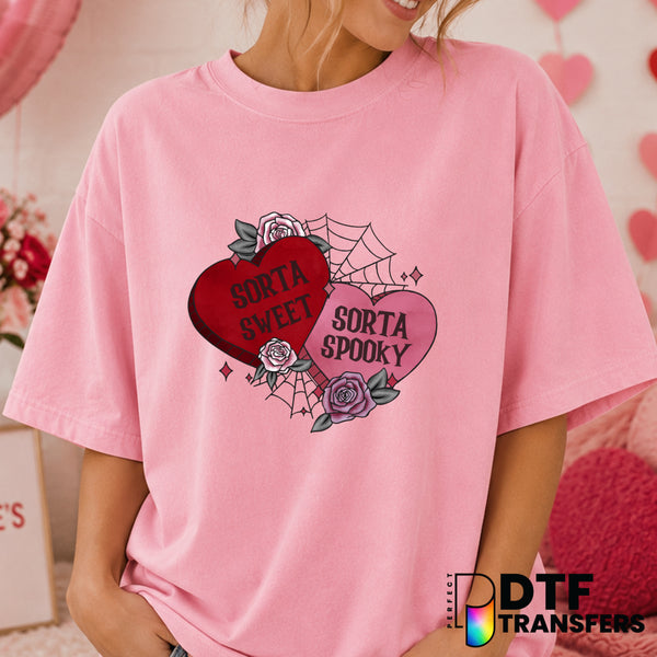 Sorta Sweet Sorta Spooky – Valentine's Day DTF Transfer (view 1 of 2) – by Perfect DTF Transfers – Premade DTF Transfers –...