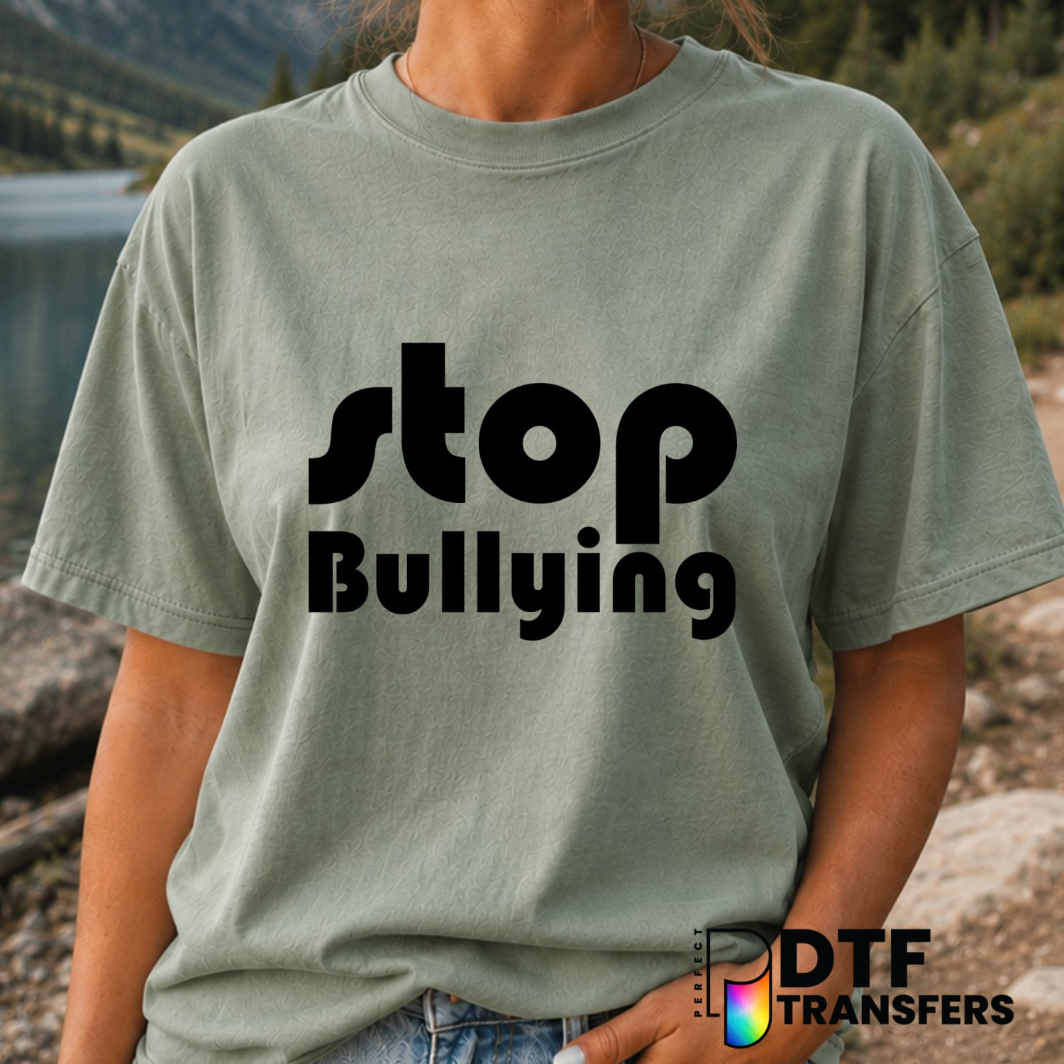 STOP BULLYING – Anti-Bullying DTF Transfer (view 1 of 2) – by Perfect DTF Transfers – Premade DTF Transfers – Anti-Bullyin...