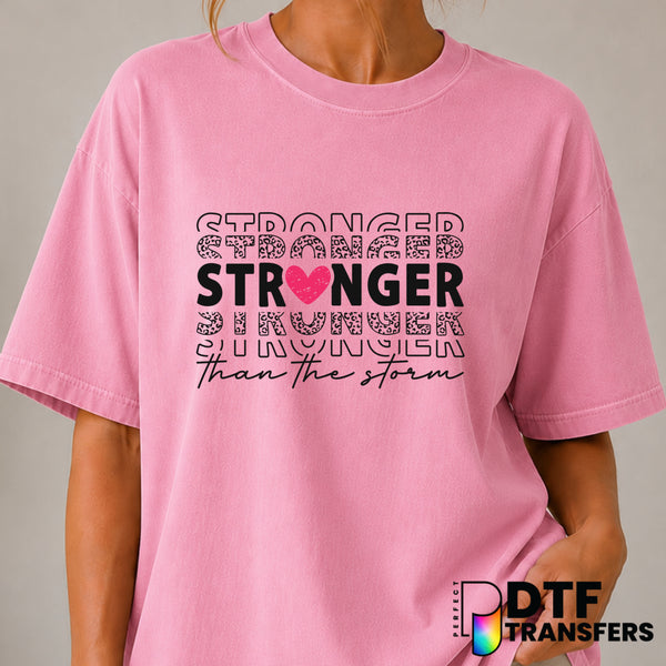 STRONGER STACKED THAN THE STORM – Women Empowerment DTF Transfer (view 2 of 2) – by Perfect DTF Transfers – Premade DTF Tr...