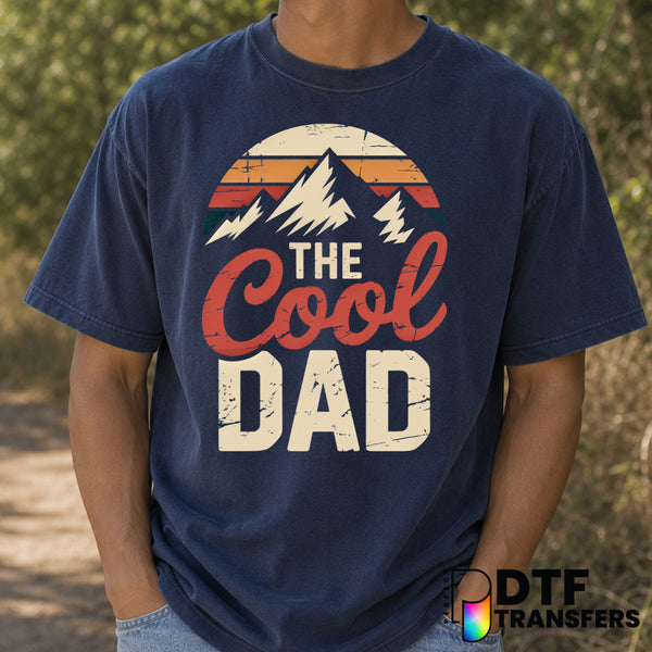 THE COOL DAD – Father's Day DTF Transfer (view 1 of 2) – by Perfect DTF Transfers – Premade DTF Transfers – Father's Day, Dad
