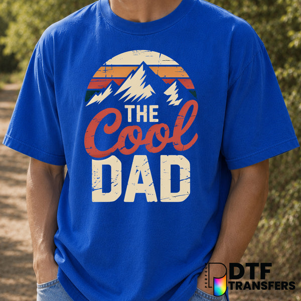 THE COOL DAD – Father's Day DTF Transfer (view 2 of 2) – by Perfect DTF Transfers – Premade DTF Transfers – Father's Day, Dad