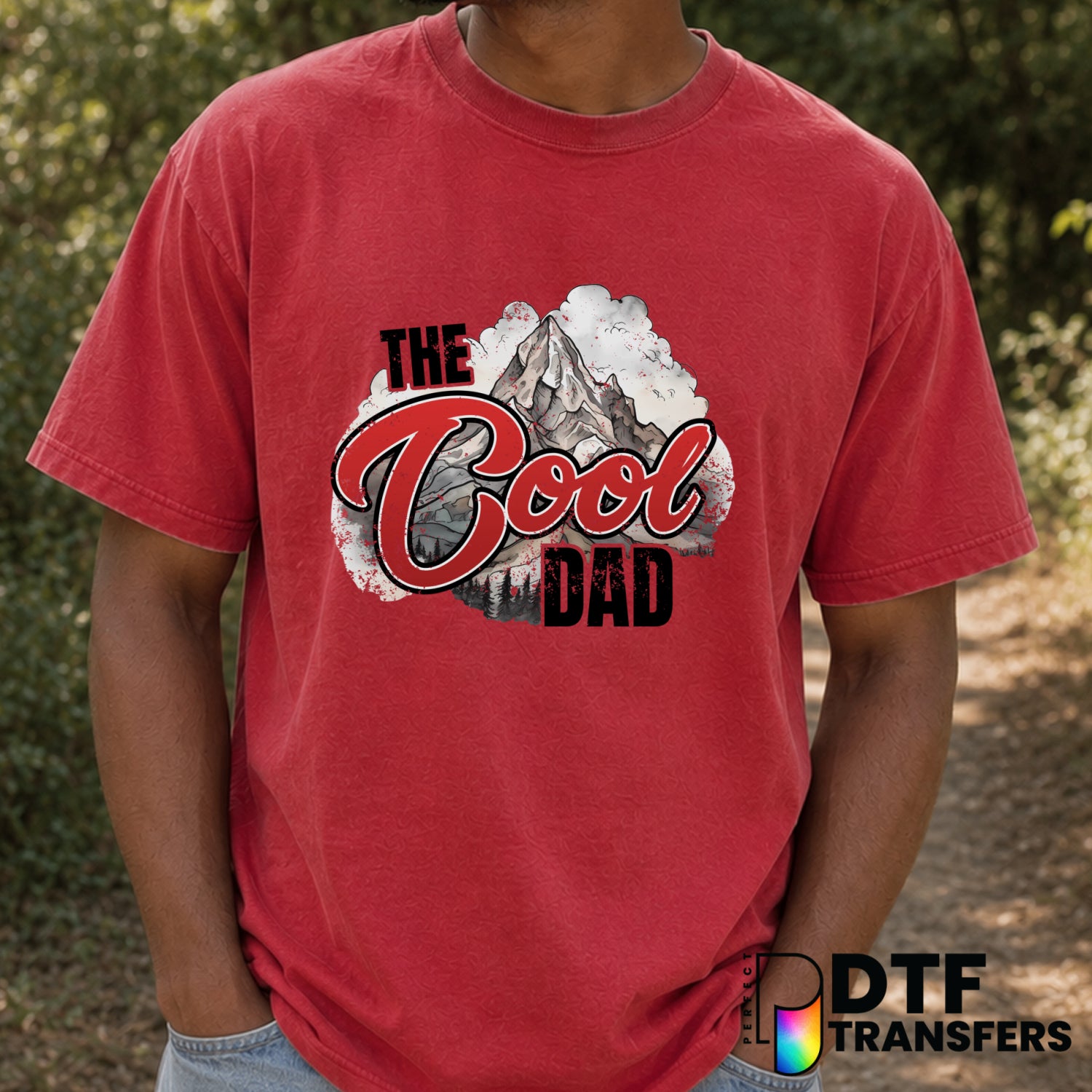 THE COOL DAD – Father's Day DTF Transfer (view 2 of 2) – by Perfect DTF Transfers – Premade DTF Transfers – Father's Day, Dad
