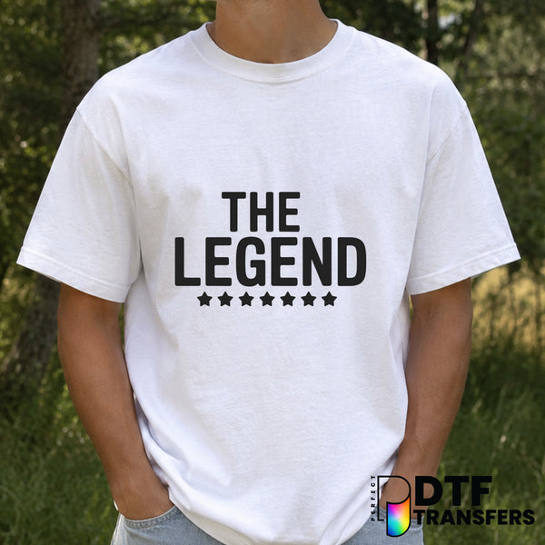 The Legend Has Retired World's Best Father – Father's Day DTF Transfer (view 2 of 2) – by Perfect DTF Transfers – Premade...