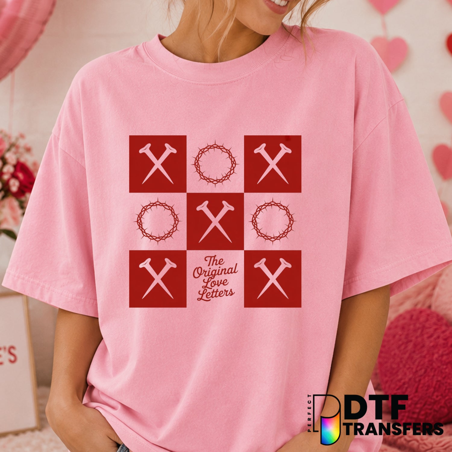 The Original Love Letters Religious Jesus – Valentine's Day DTF Transfer (view 2 of 2) – by Perfect DTF Transfers – Premad...