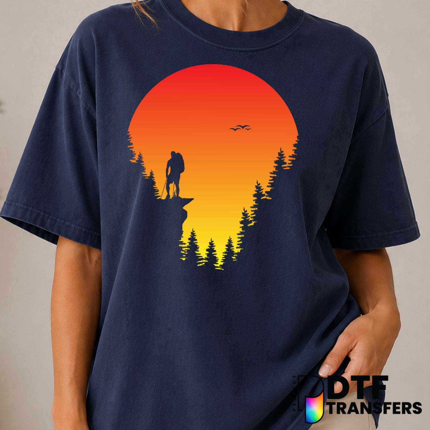 TRAIL LIFE – Hiking DTF Transfer (view 1 of 2) – by Perfect DTF Transfers – Premade DTF Transfers – Hiking, Outdoor