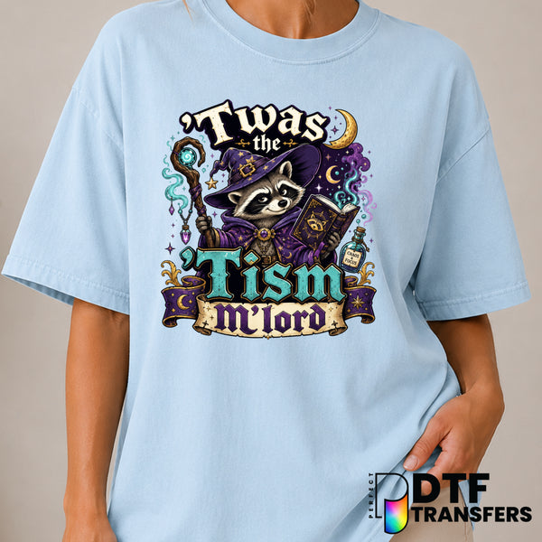 Twas The Tism M Lord – Autism Awareness DTF Transfer (view 1 of 2) – by Perfect DTF Transfers – Premade DTF Transfers – Au...