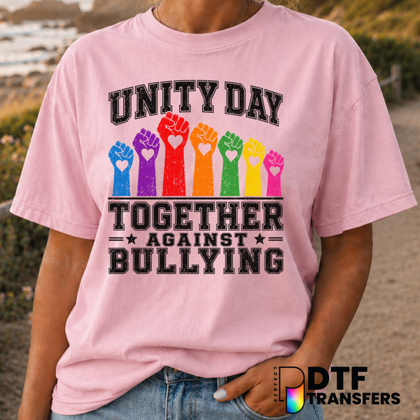 UNITY DAY Together Against Bullying – Anti-Bullying DTF Transfer (view 2 of 2) – by Perfect DTF Transfers – Premade DTF Tr...