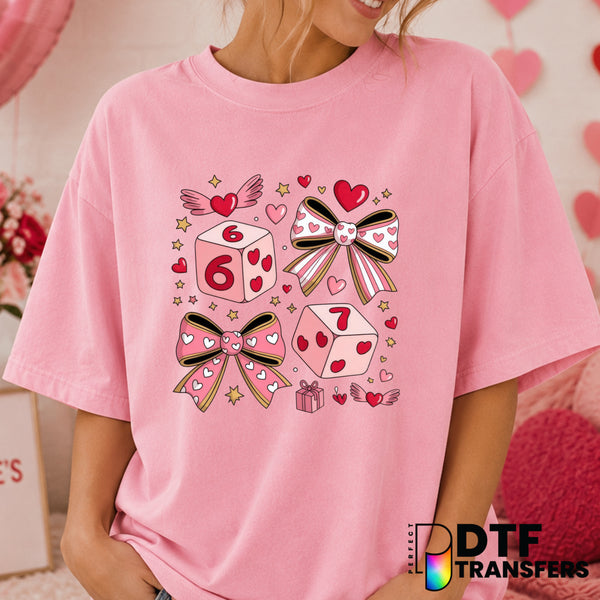 VALENTINE COQUETTE CLUB – Valentine's Day DTF Transfer (view 1 of 2) – by Perfect DTF Transfers – Premade DTF Transfers –...