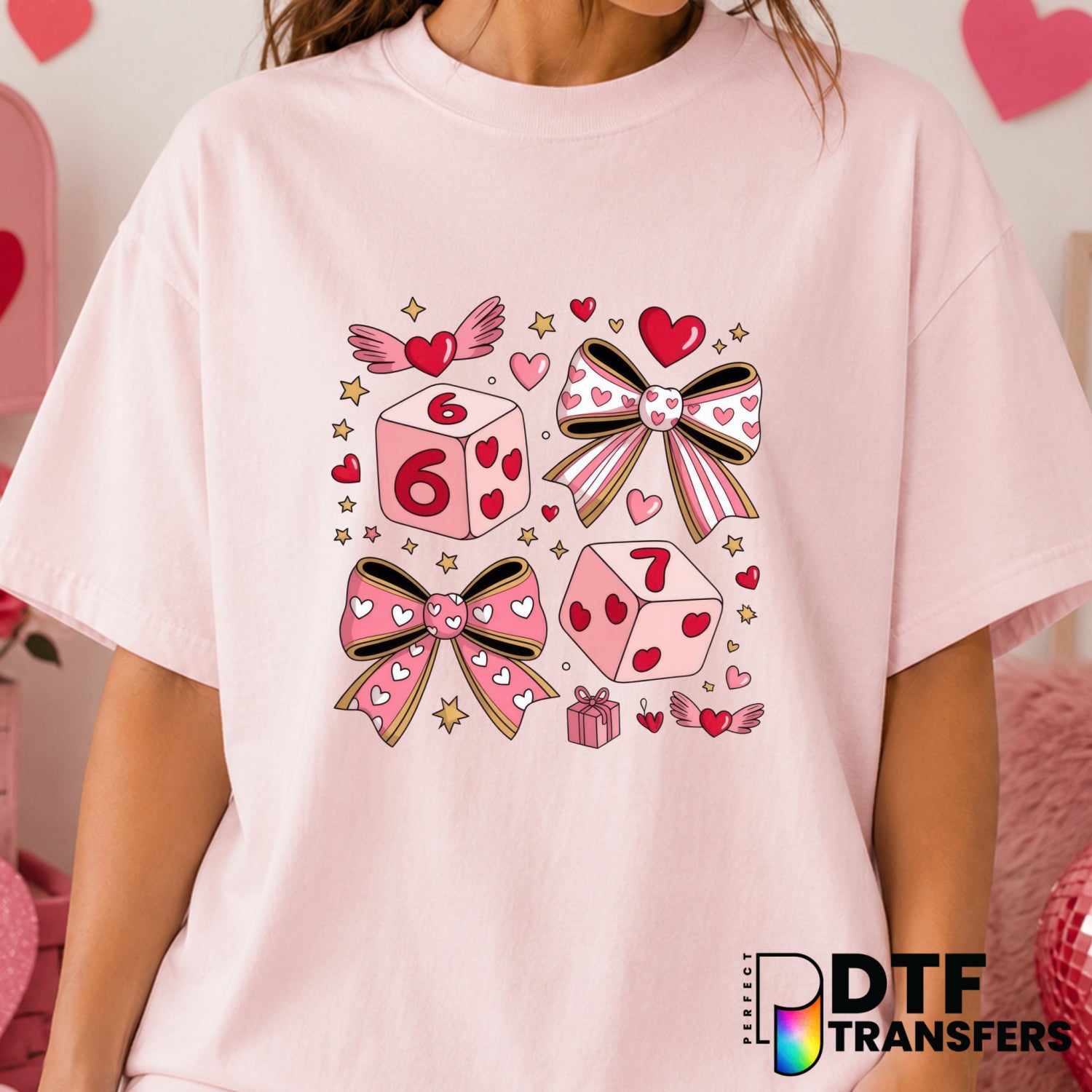 VALENTINE COQUETTE CLUB – Valentine's Day DTF Transfer (view 2 of 2) – by Perfect DTF Transfers – Premade DTF Transfers –...