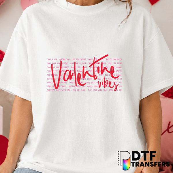 Valentine Vibes – Valentine's Day DTF Transfer (view 2 of 2) – by Perfect DTF Transfers – Premade DTF Transfers – Valentin...
