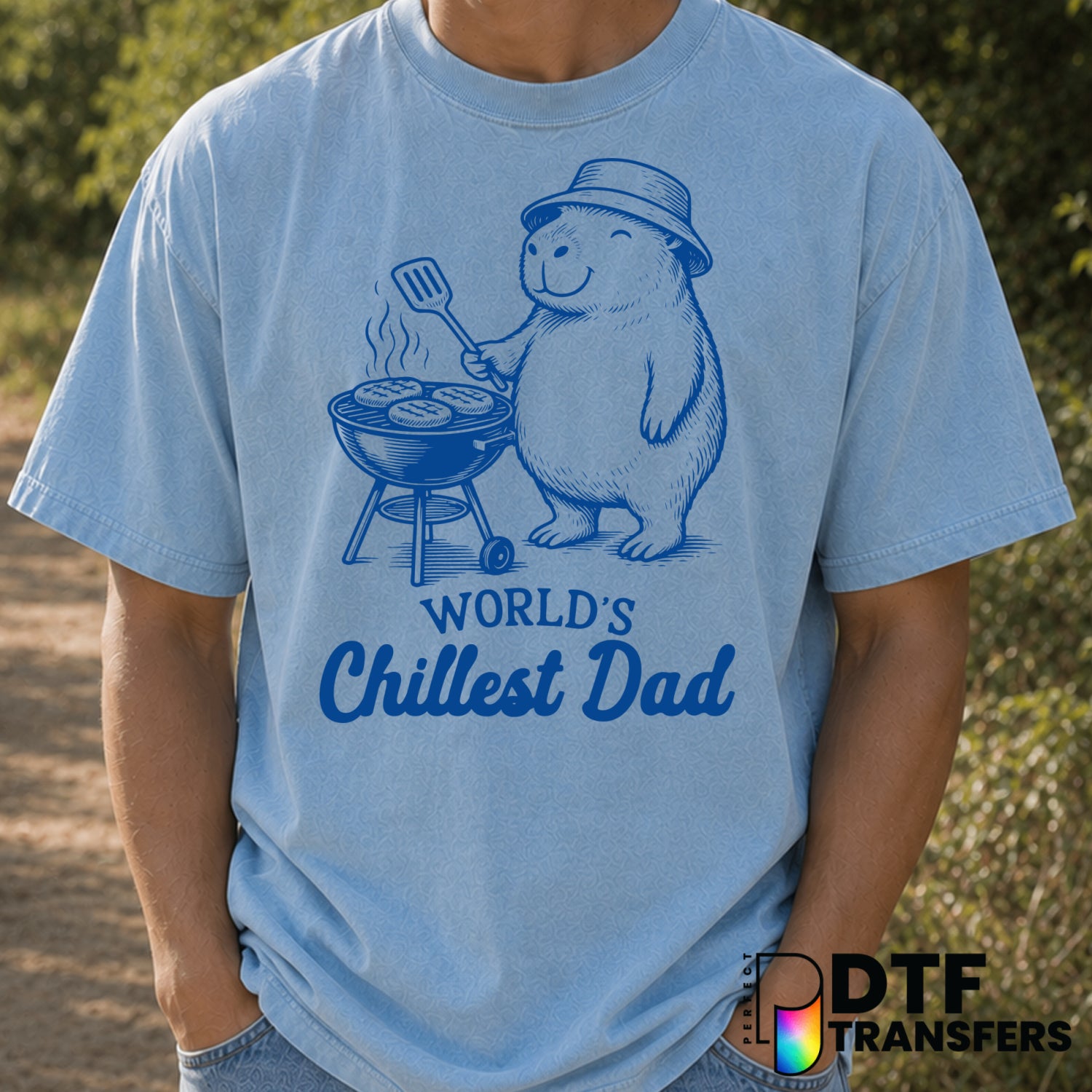 World's Chillest Dad BBQ Crew – Father's Day DTF Transfer (view 1 of 2) – by Perfect DTF Transfers – Premade DTF Transfers...