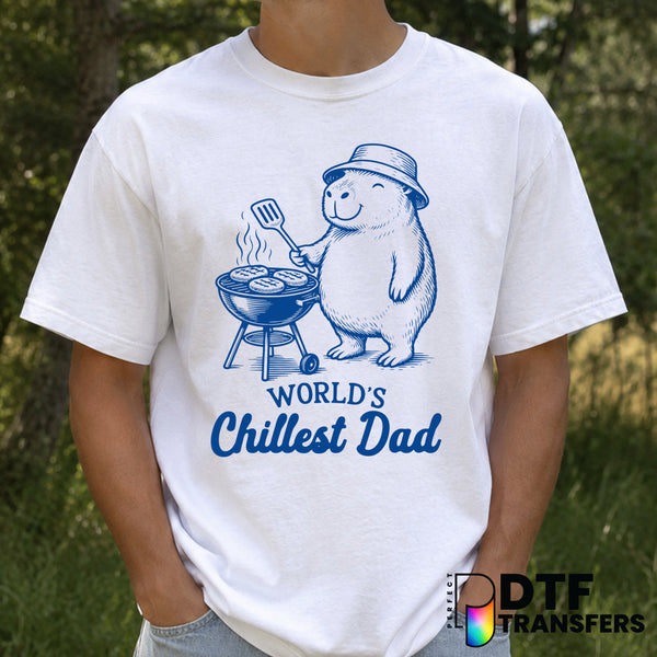 World's Chillest Dad BBQ Crew – Father's Day DTF Transfer (view 2 of 2) – by Perfect DTF Transfers – Premade DTF Transfers...
