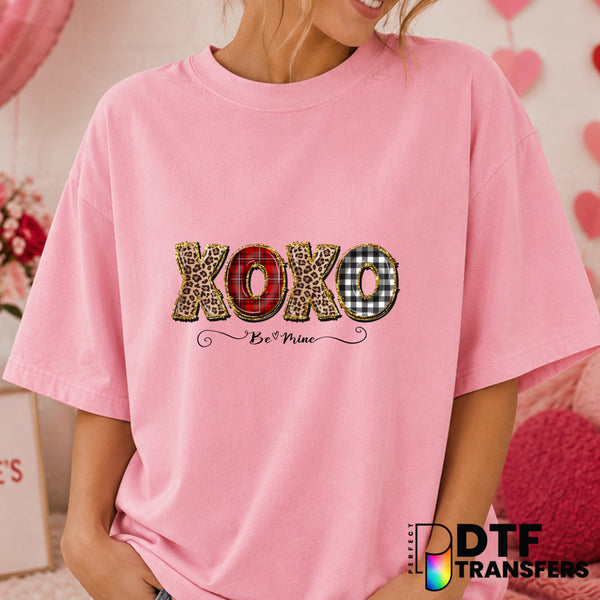 XOXO Be Mine – Valentine's Day DTF Transfer (view 1 of 2) – by Perfect DTF Transfers – Premade DTF Transfers – Valentine's...