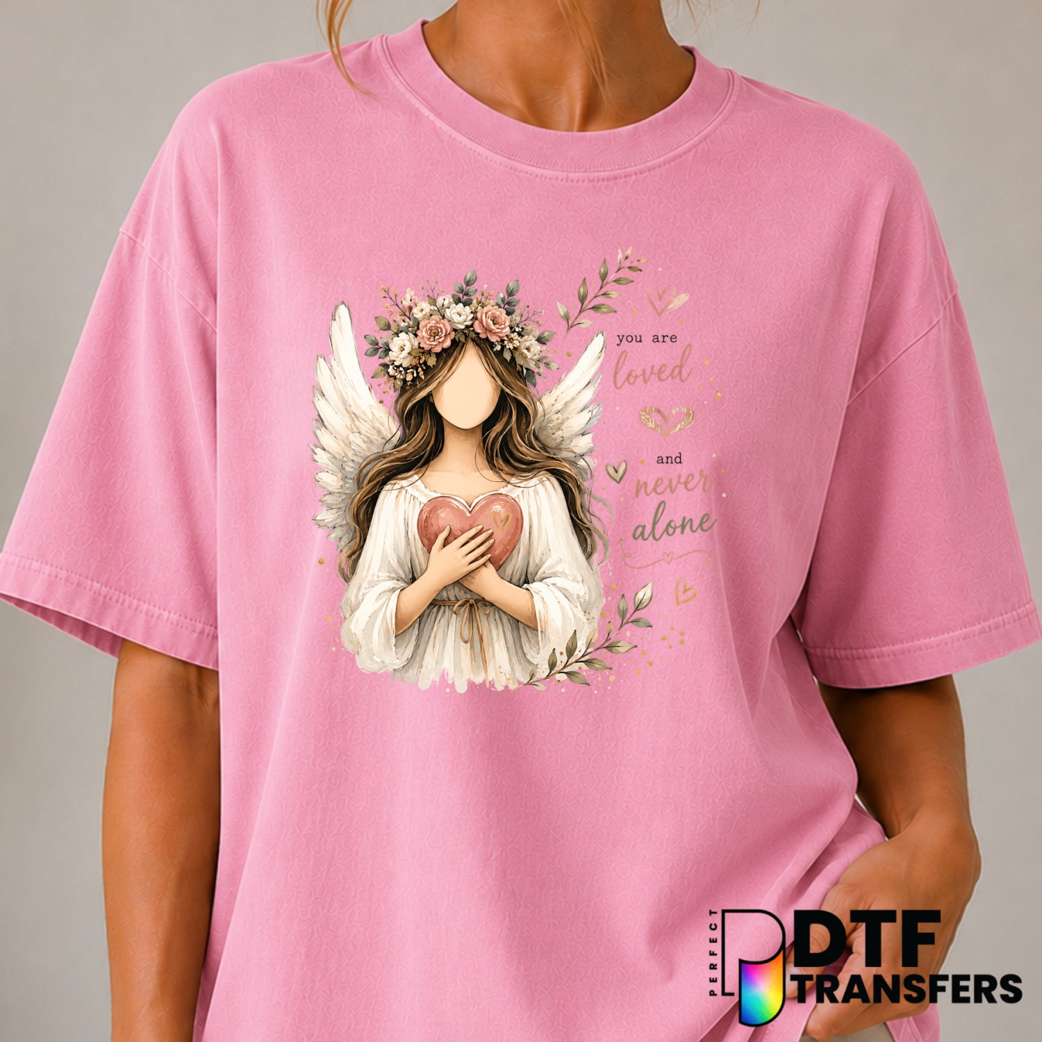 You Are Loved And Never Alone – Mental Health Awareness DTF Transfer (view 2 of 2) – by Perfect DTF Transfers – Premade DT...